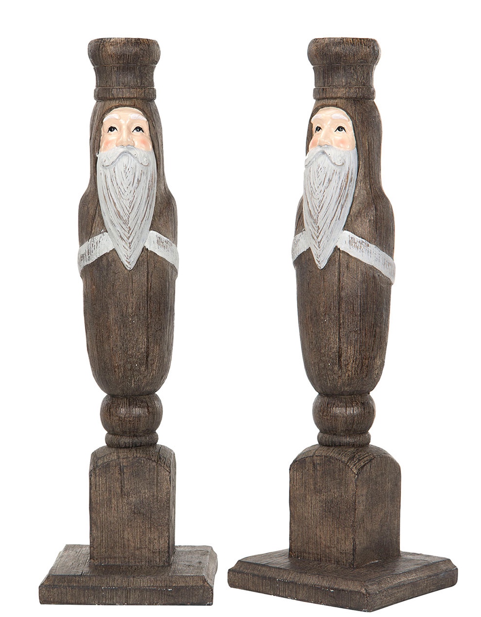 Tomte Ljusstake Natur - Stor 30 cm