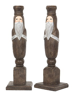 Tomte Ljusstake Natur - Stor 30 cm