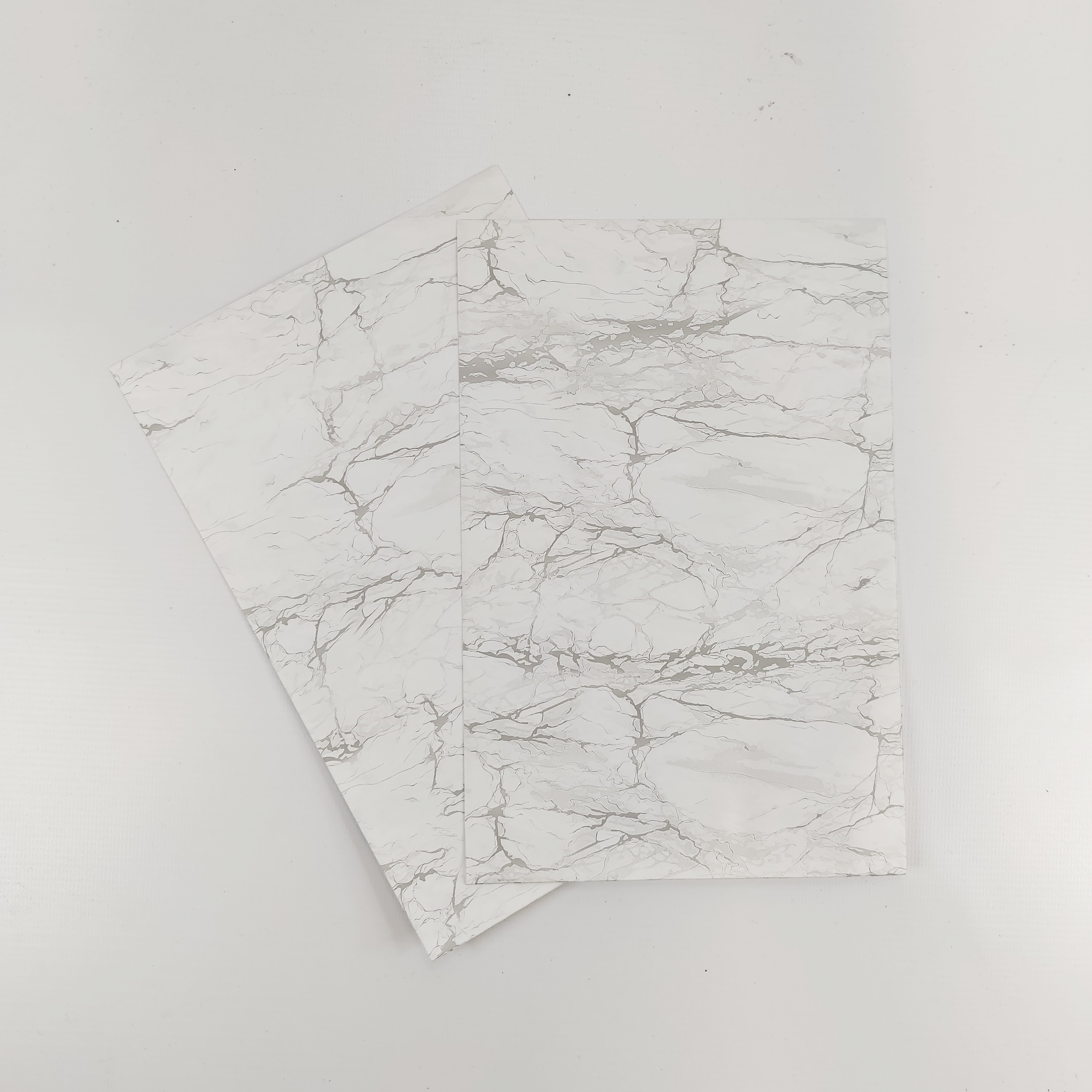 Papperspåsar Vit marmor 10st