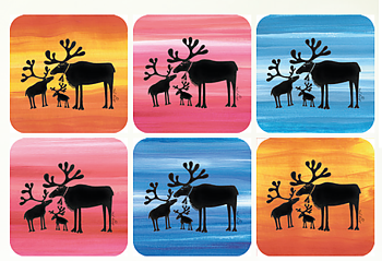 Glasunderlägg 6-pack
