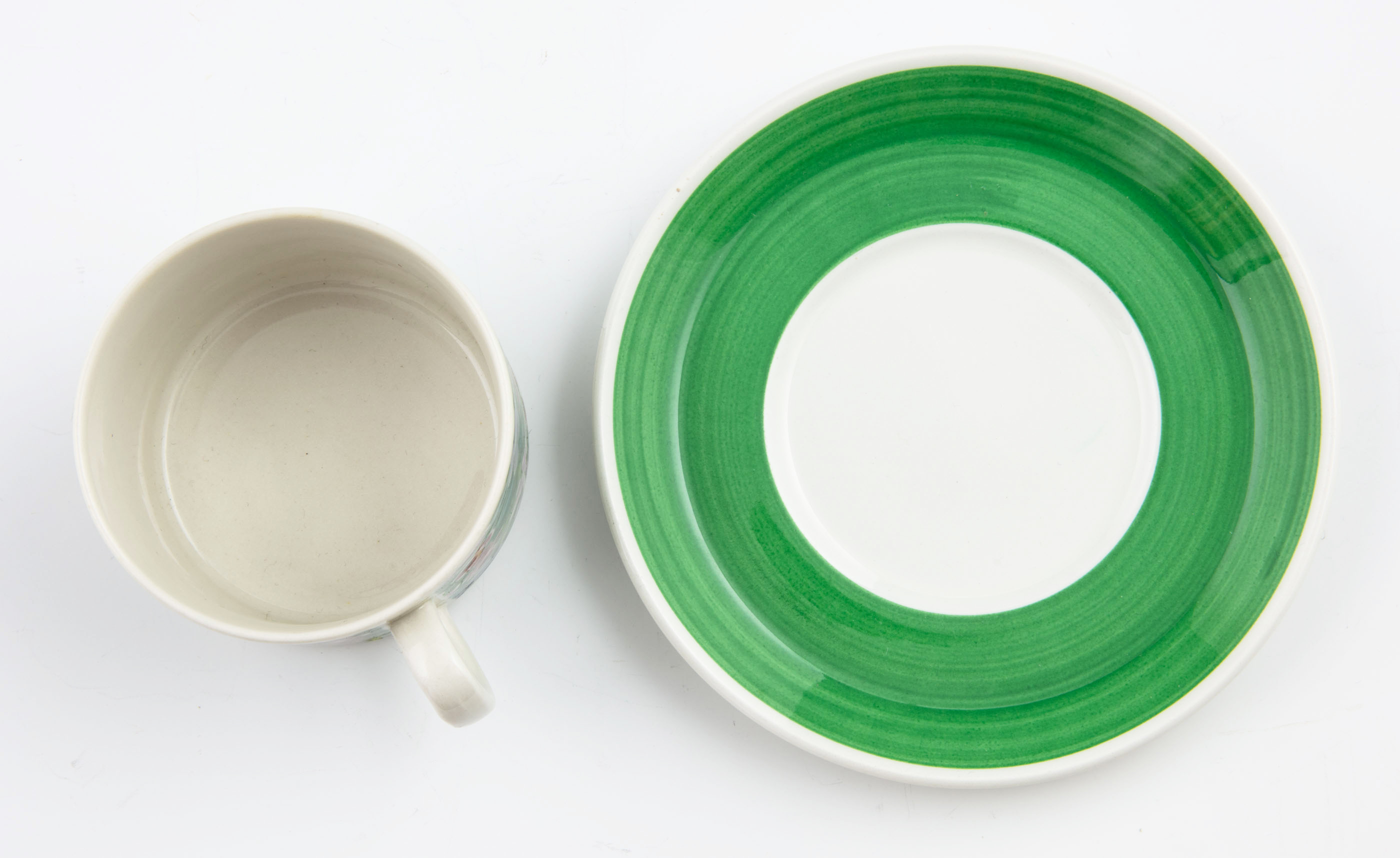 Grön Flox - Kaffekopp med fat - 3