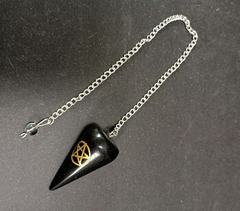 Pentagram  Svart Onyx Pendel