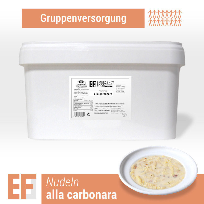 Convar Emergency Food | Pasta alla Carbonara | Frystorkad mat | Matranson | 3250g
