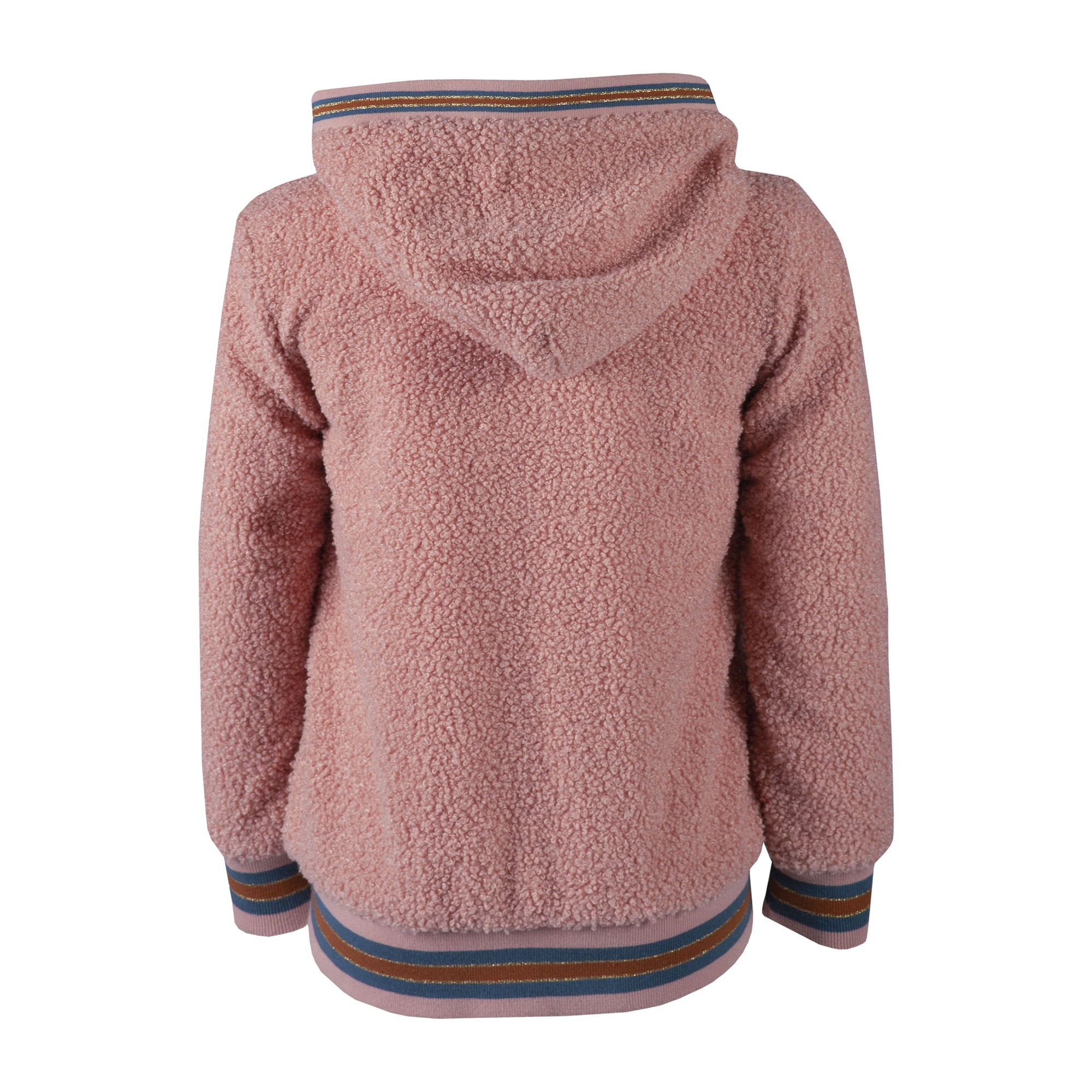 Fleecejacka Kiddy med huva - garnet rose med Unicorn - 3