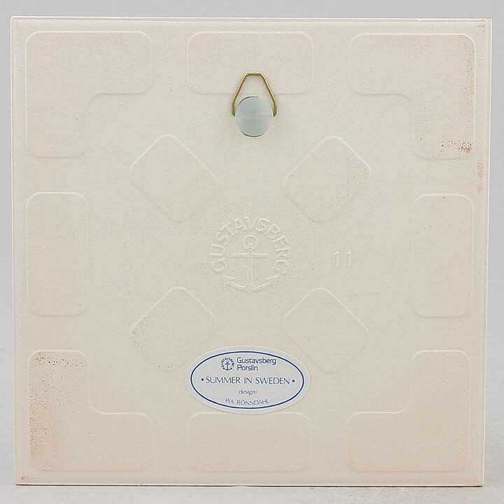 ピア・ロンダール スウェーデンのサマー ダンス 陶板 Wall Plaque 1985年 15cm 〈オリジナルボックス付き〉
