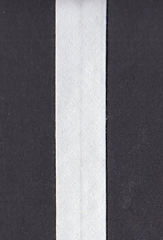 Snedslåband - vit bomull, 20 mm (skråband)