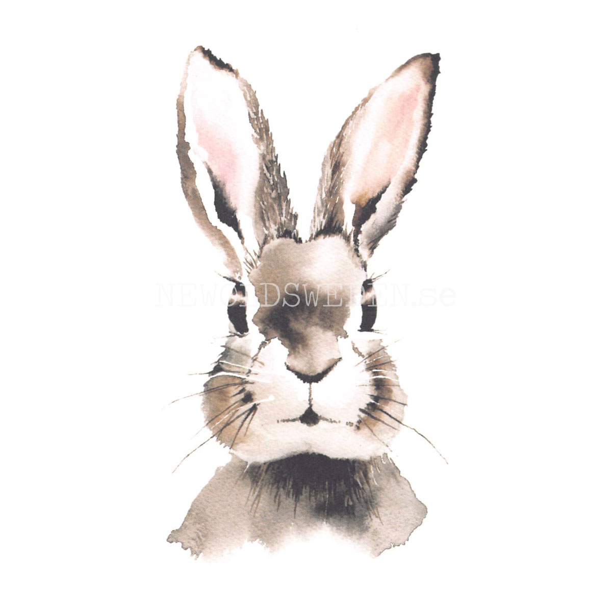 Rabbit - Henna Adel Postcard No: 2 - 340 - 3
