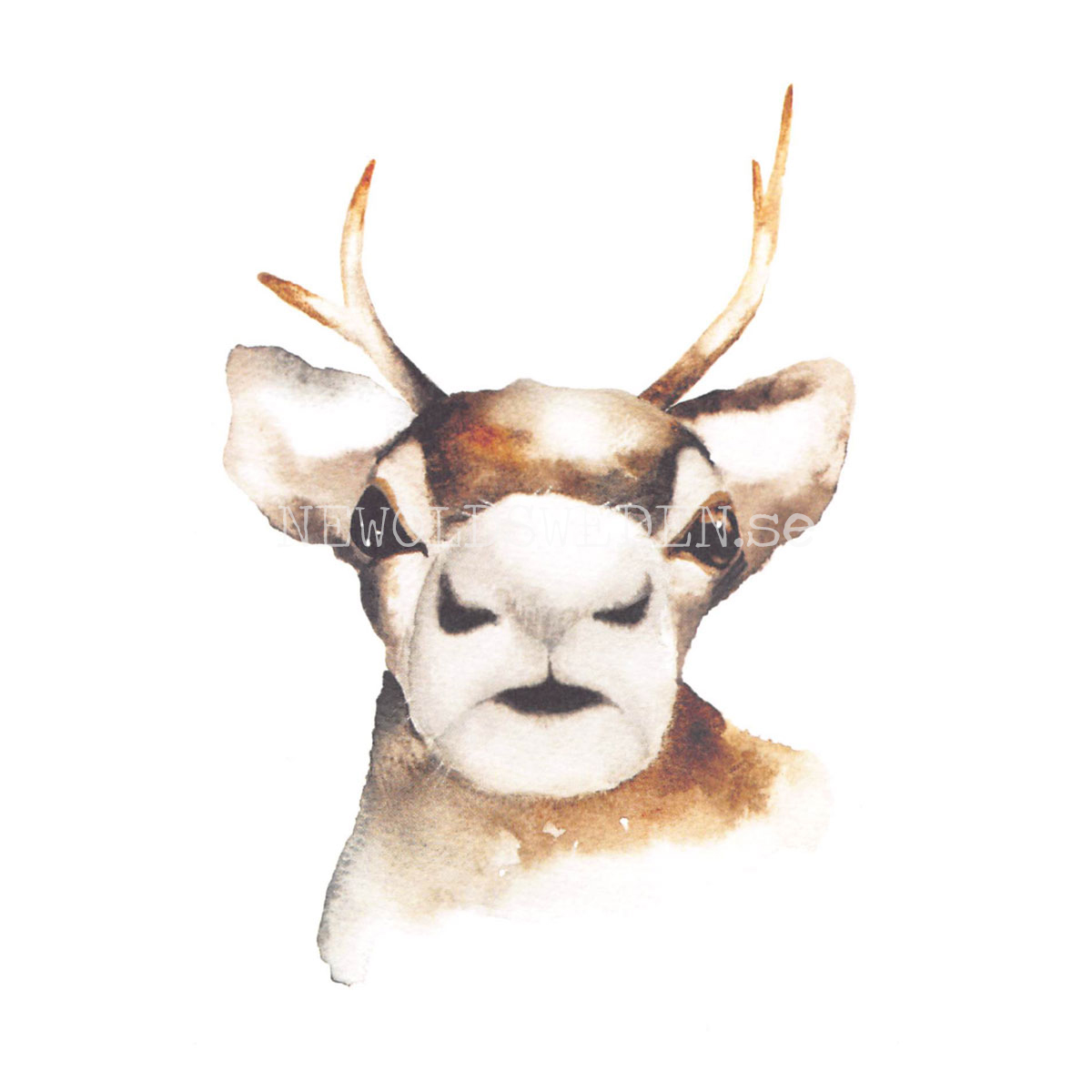 Reindeer - Henna Adel Postcard No: 3 - 340 - 3