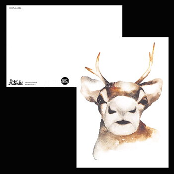 Reindeer - Henna Adel Postcard No: 3 - 340