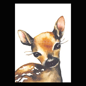 Deer - Henna Adel Postcard No: 4 - 340