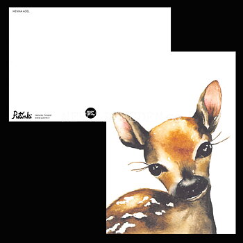 Deer - Henna Adel Postcard No: 4 - 340