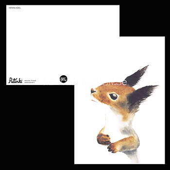 Squirrel - Henna Adel Postcard No: 6 - 340