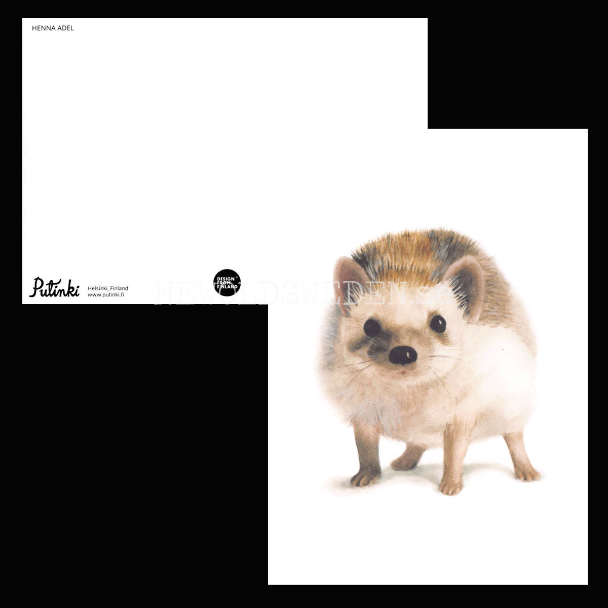 Hedgehog - Henna Adel Postcard No: 9 - 340 - 2