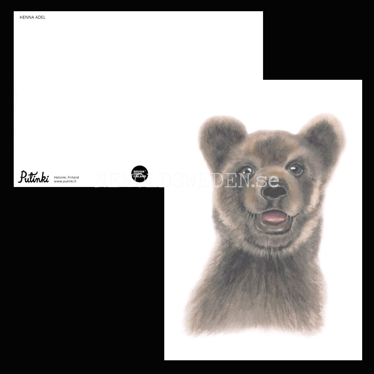 Bear cub - Henna Adel Postcard No: 14 - 340 - 2