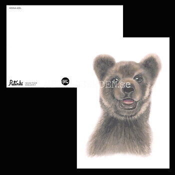 Bear cub - Henna Adel Postcard No: 14 - 340