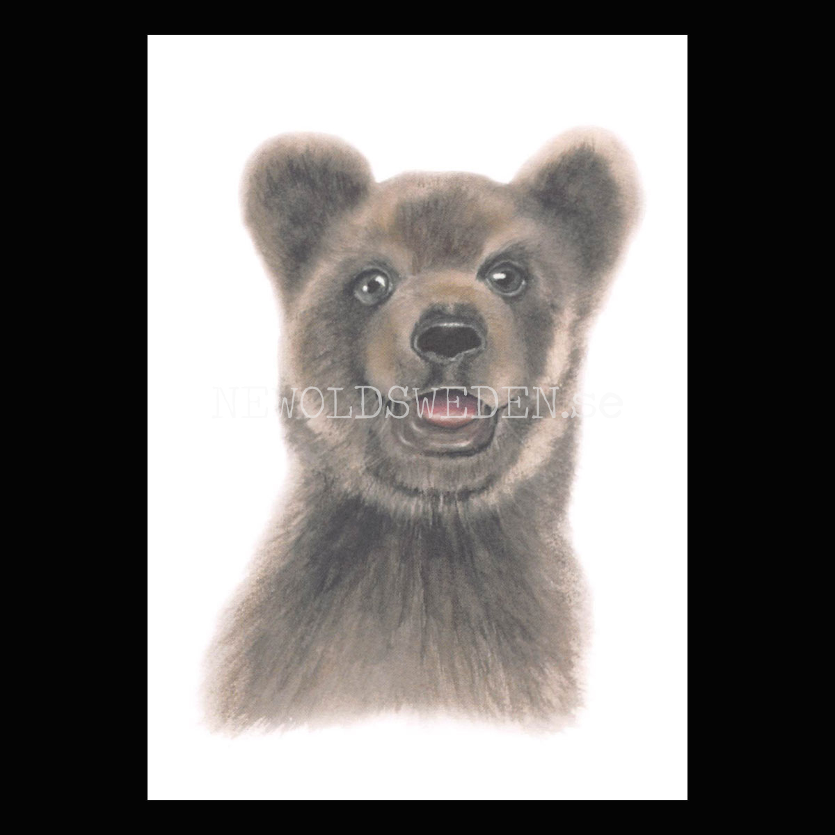 Bear cub - Henna Adel Postcard No: 14 - 340