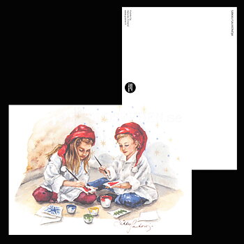 Christmas postcard -Sirkku Saukonoja No: 1 - 340
