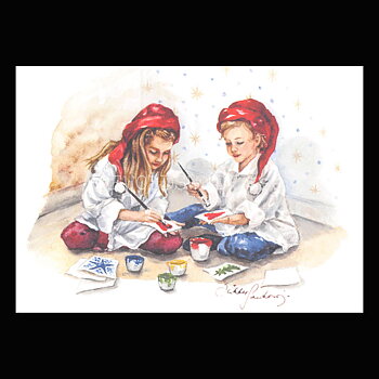 Christmas postcard -Sirkku Saukonoja No: 1 - 340