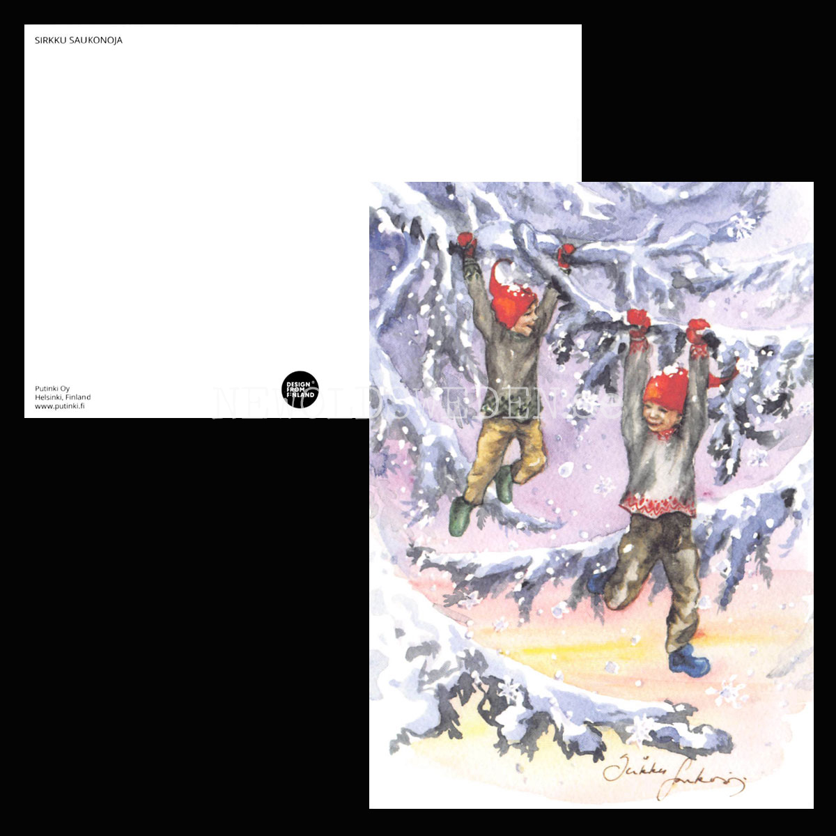 Christmas postcard -Sirkku Saukonoja No: 2 - 340 - 2