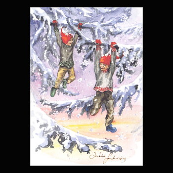 Christmas postcard -Sirkku Saukonoja No: 2 - 340