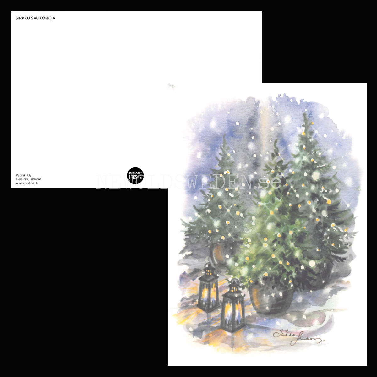 Christmas postcard -Sirkku Saukonoja No: 6 - 340 - 2
