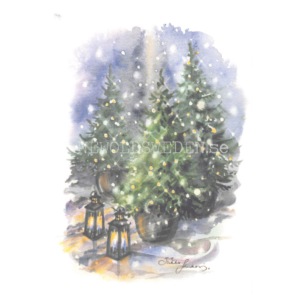 Christmas postcard -Sirkku Saukonoja No: 6 - 340 - 3