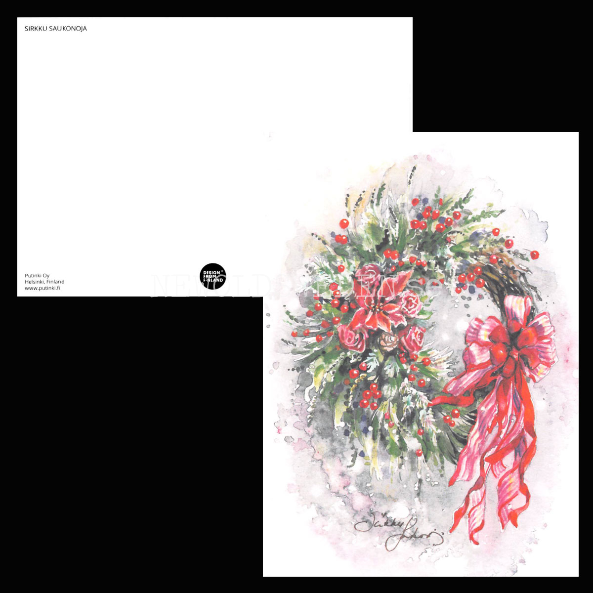 Christmas postcard -Sirkku Saukonoja No: 7 - 340 - 2