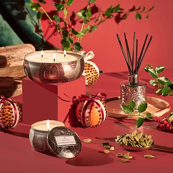 Voluspa Gilt Pomander & Hanoki Diffuser