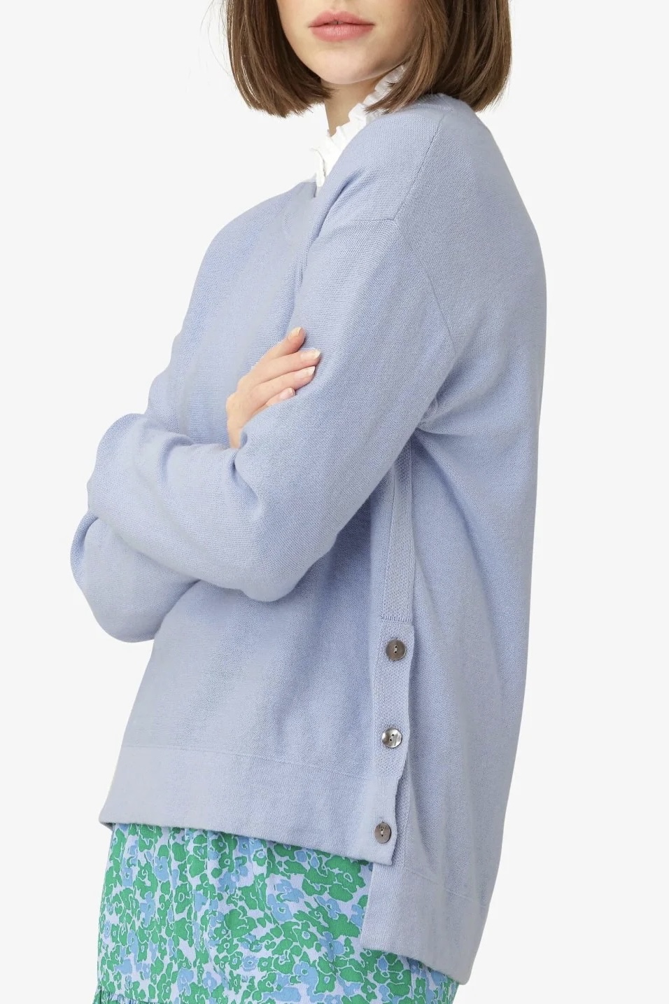Noa Noa - Estelle Pullover Kashmire Mix Light Blue - 3