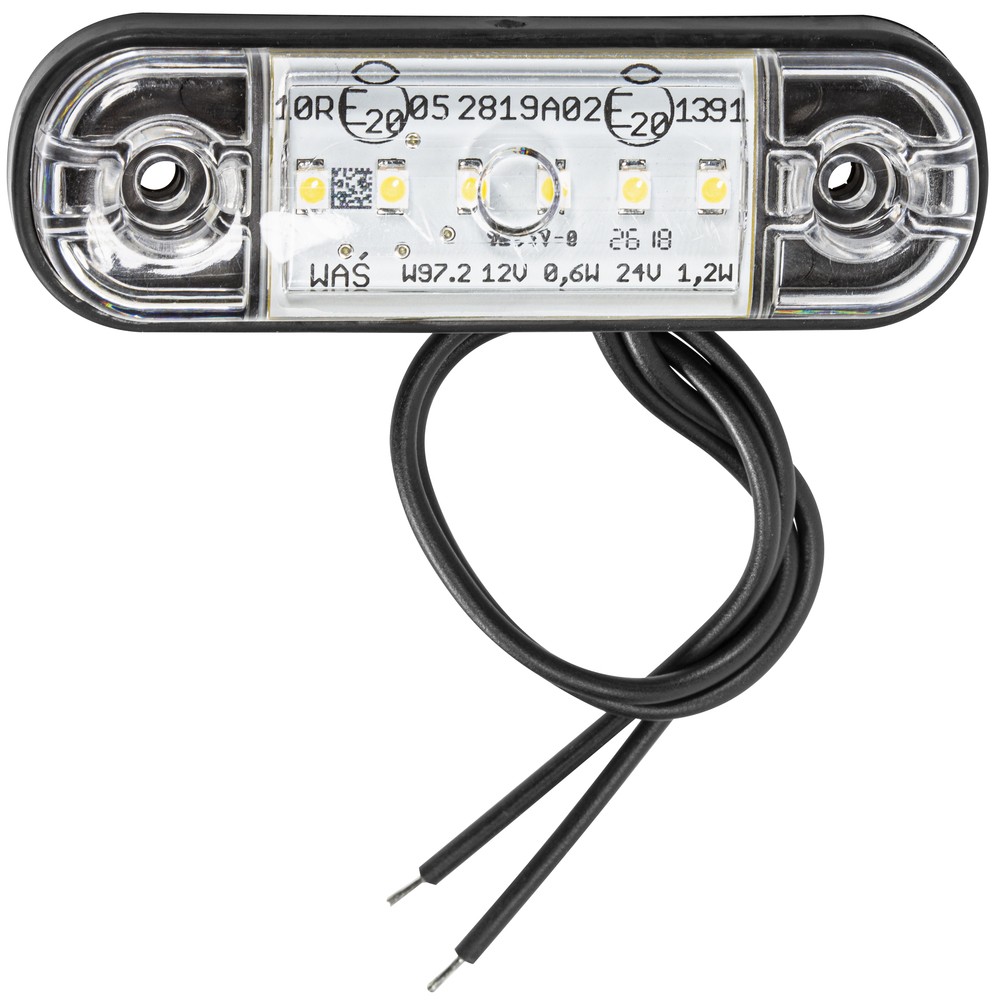 Positionsljus led slim vit 12-24v