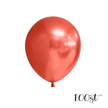Miniballonger Chrome - Röd