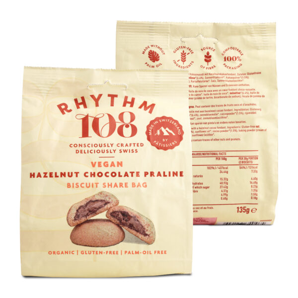 veganska ekologiska biscotti hasselnöt rhythm 108 135g