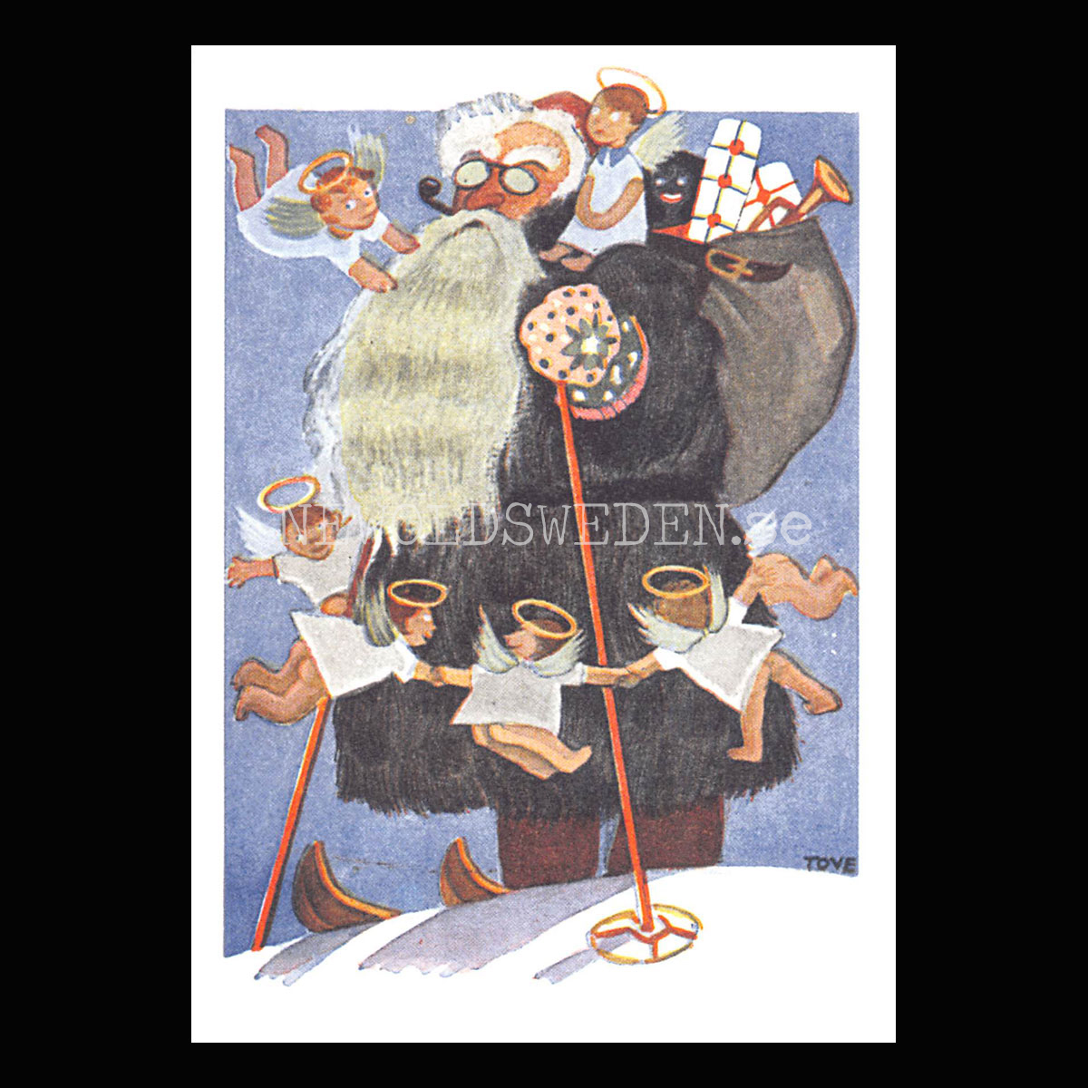 Tove Jansson 1941 Old Postcard No: 6 of 10 - 340