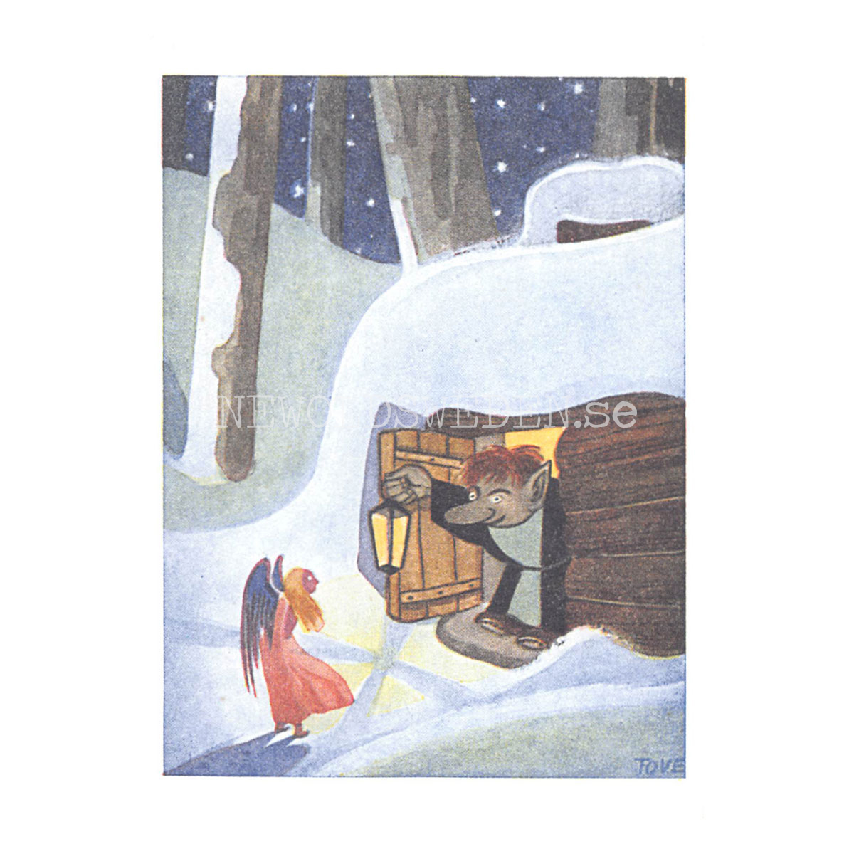 Tove Jansson 1941 Old Postcard No: 7 of 10 - 340 - 3