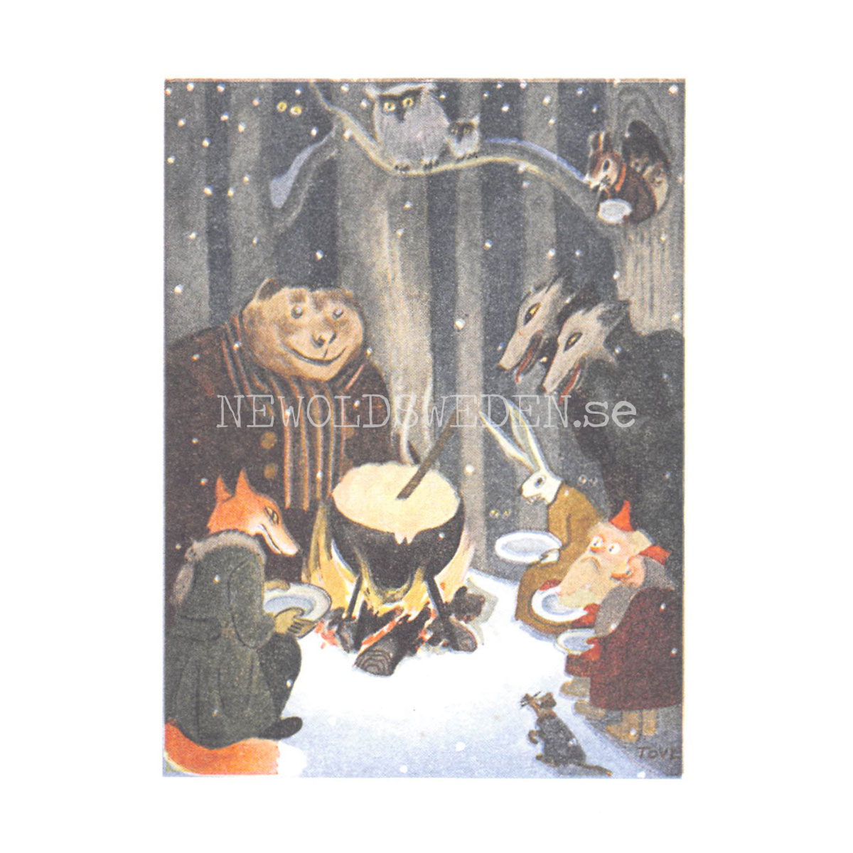 Tove Jansson 1941 Old Postcard No: 8 of 10 - 340 - 3