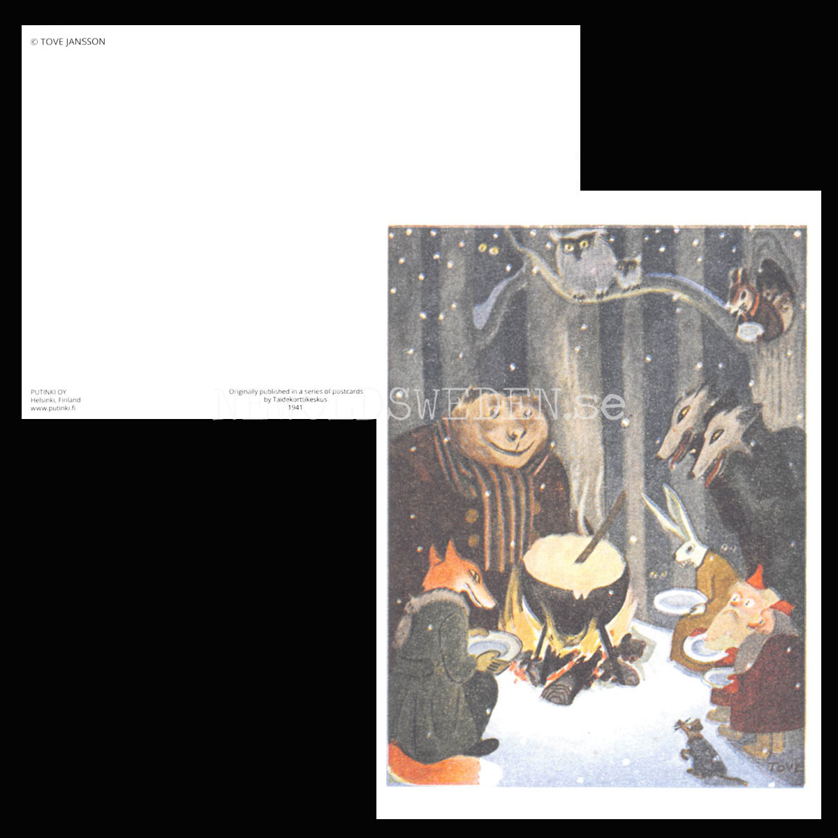 Tove Jansson 1941 Old Postcard No: 8 of 10 - 340 - 2