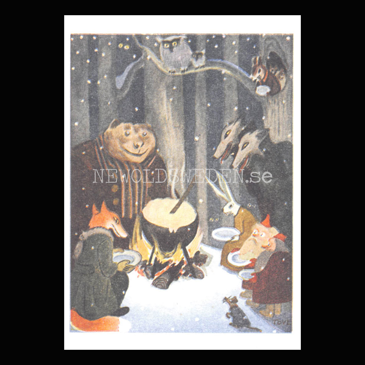 Tove Jansson 1941 Old Postcard No: 8 of 10 - 340