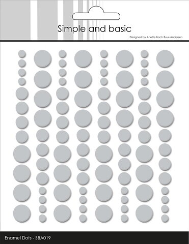 Enamel Dots - Simple and Basic - Grå