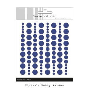 Enamel Dots - Simple and Basic -  Blue