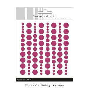 Enamel Dots - Simple and Basic - Red
