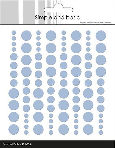 Enamel Dots - Simple and Basic - Ljusblå