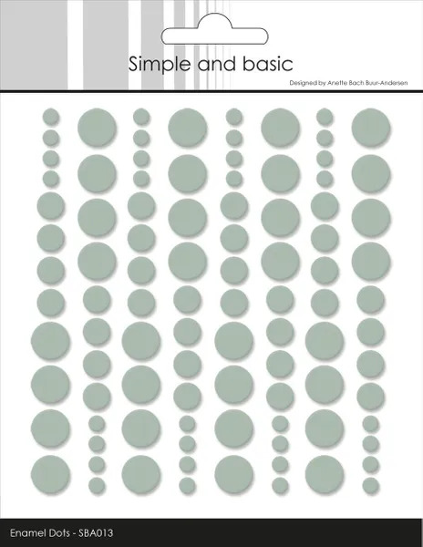 Enamel Dots - Simple and Basic - Sage
