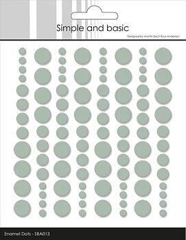 Enamel Dots - Simple and Basic - Sage