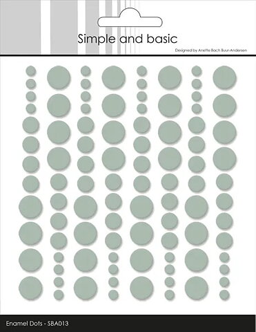 Enamel Dots - Simple and Basic - Sage