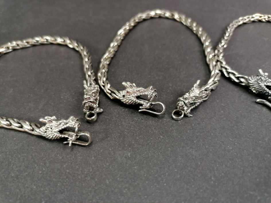 Balinese  Drake Kedja Armband  - 4