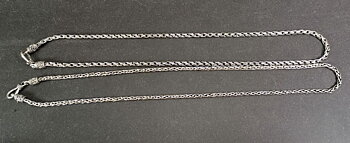 3.5mm Balinese  Halsband i Silver- 50cm 