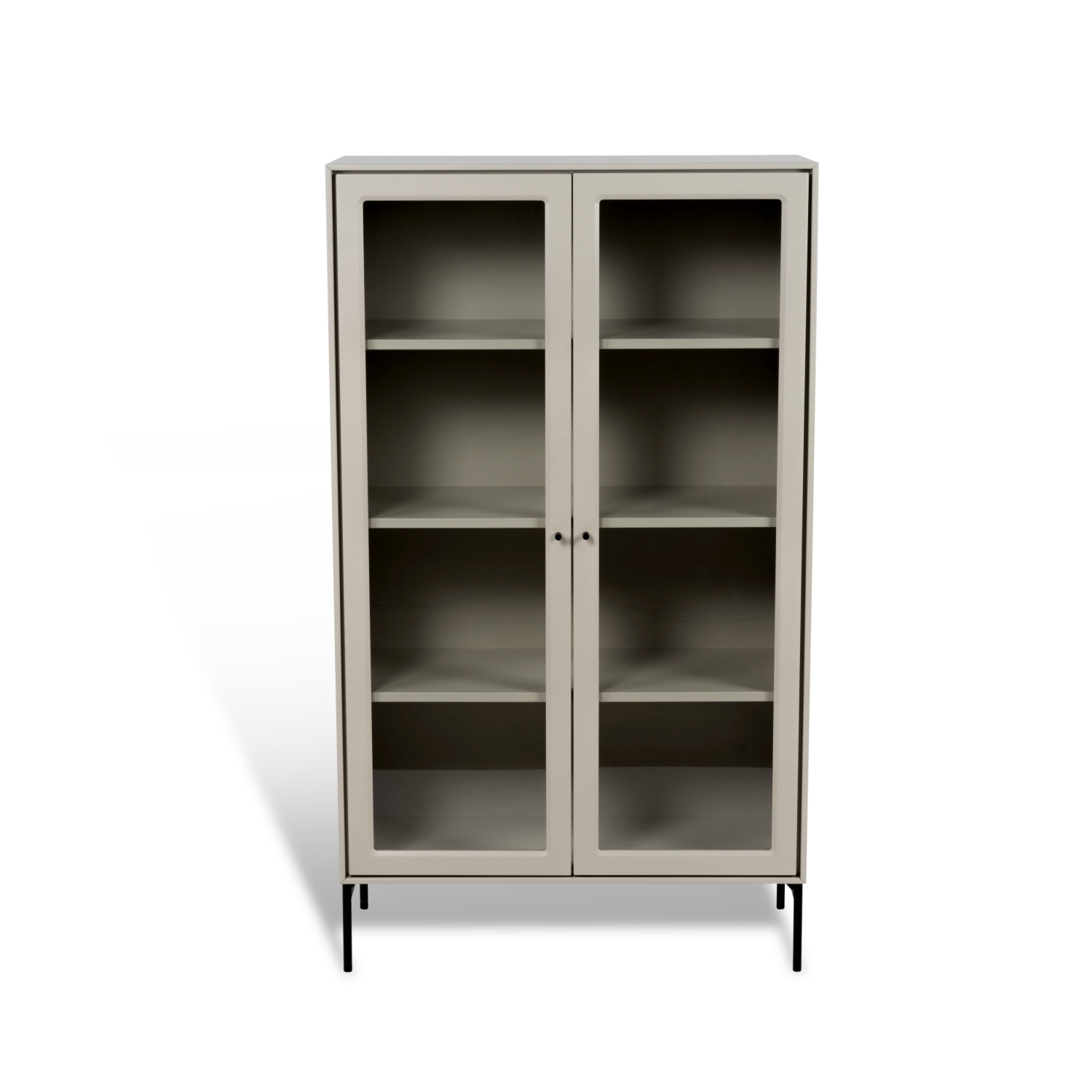 Vitrinskåp VOLT 130 cm  beige Mavis