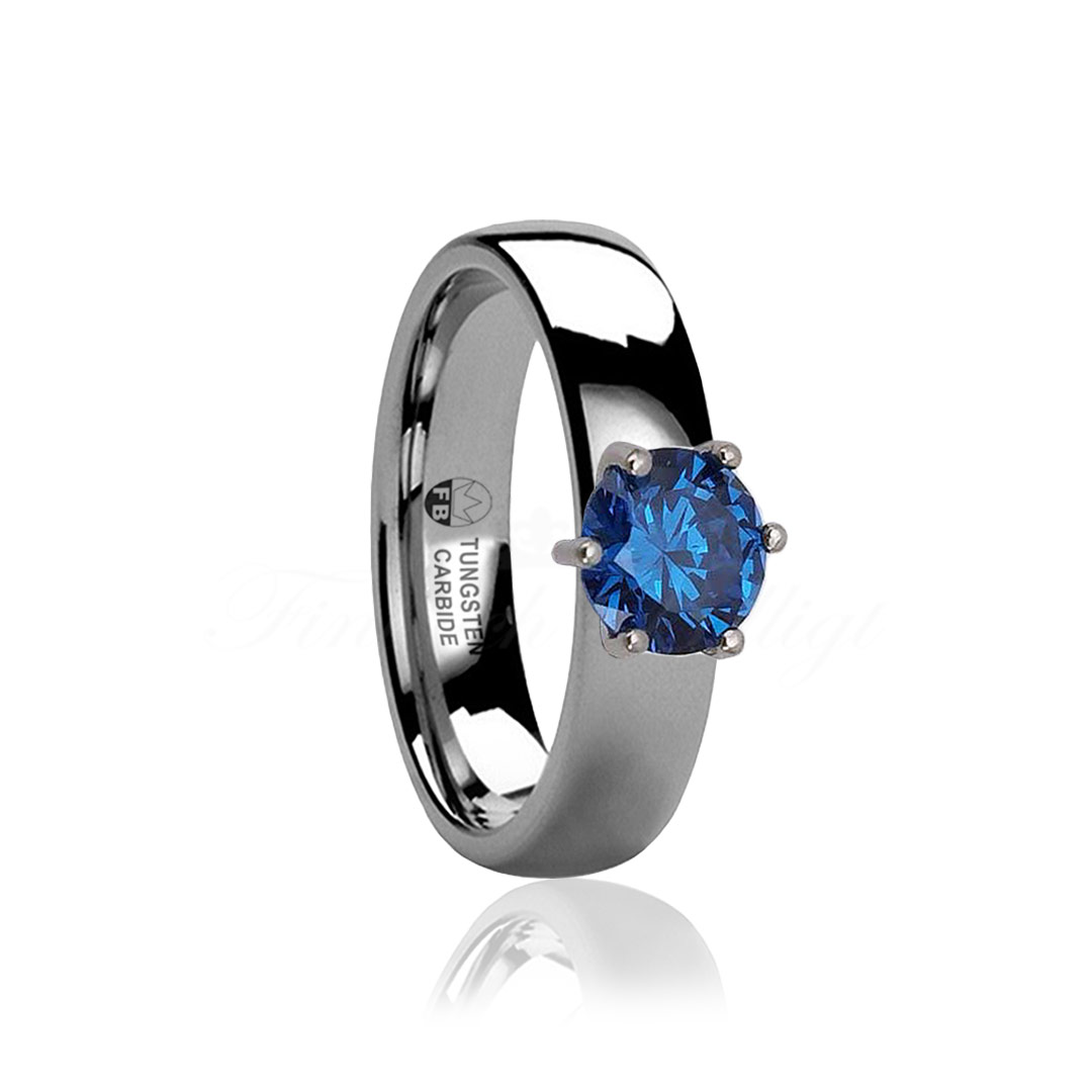 Ring - Tungsten Udskiftelig Stone High Polish - Shiny Diamond Evolve - 5