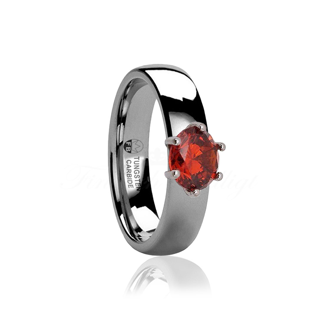 Ring - Tungsten Udskiftelig Stone High Polish - Shiny Diamond Evolve - 3
