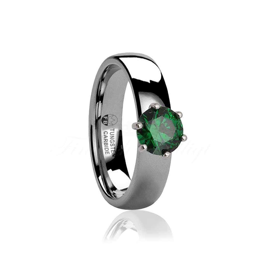 Ring - Tungsten Udskiftelig Stone High Polish - Shiny Diamond Evolve - 4